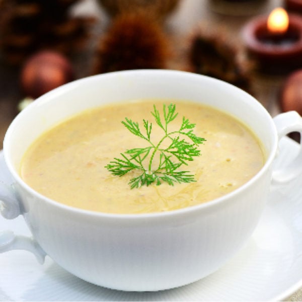 Creamy Chestnut Cauliflower Soup